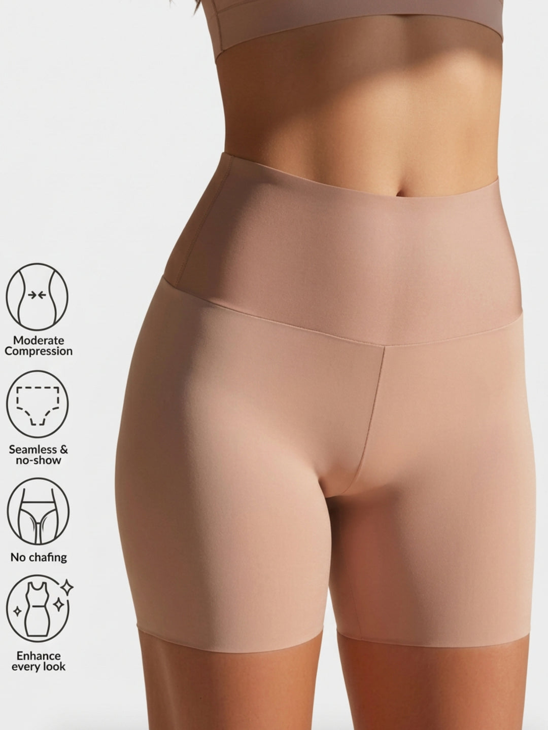 Sleek Line Sculpting Slip Short - seamless no-show detail #color_nude