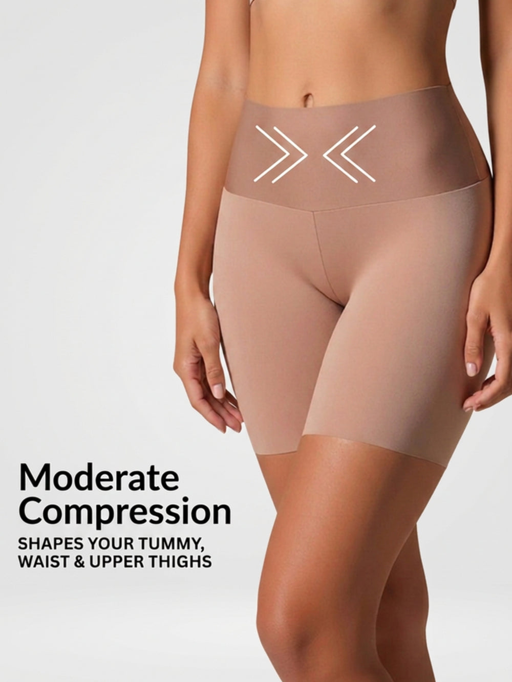 Sleek Line Sculpting Slip Short - moderate compression waistband #color_nude