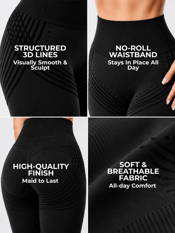 3D Anti-Cellulite Sculpting Leggings – Squat-Proof, No-Roll