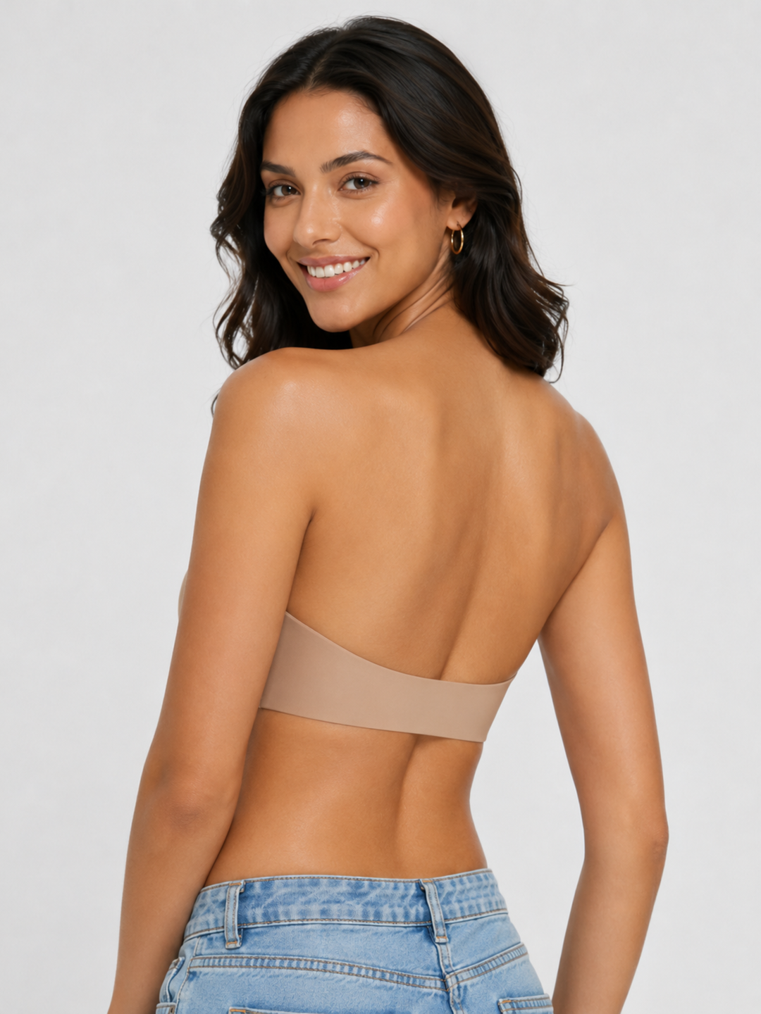Sleek Line Strapless Invisible Bra - open back