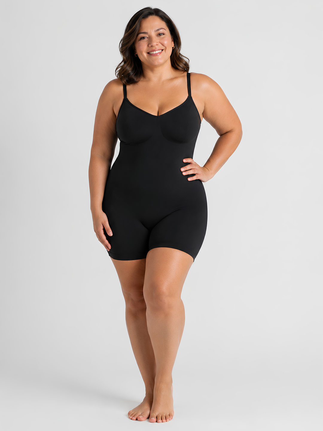 Sleek Line Sculpting Hourglass Bodysuit - black #color_black