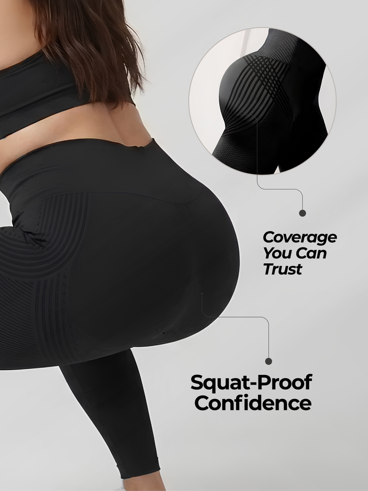 Sleek Line Anti-Cellulite Leggings - squat-proof detail