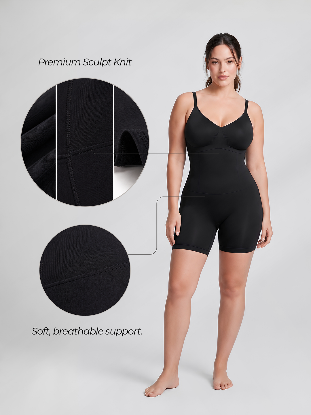 Sleek Line Shaping Bodysuit - fabric detail