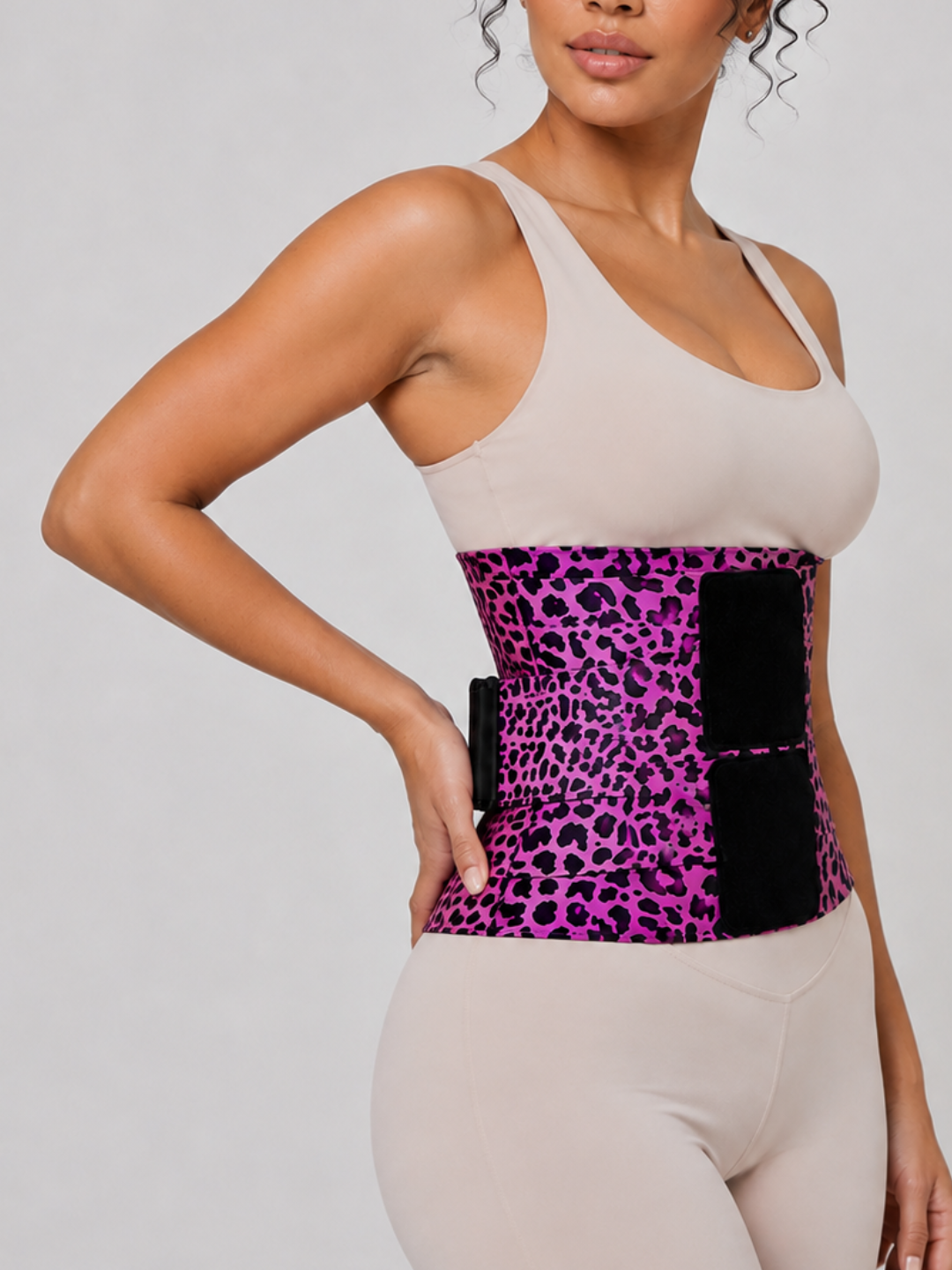 Sleek Line Triple-Wrap Waist Cincher - hover view #color_black