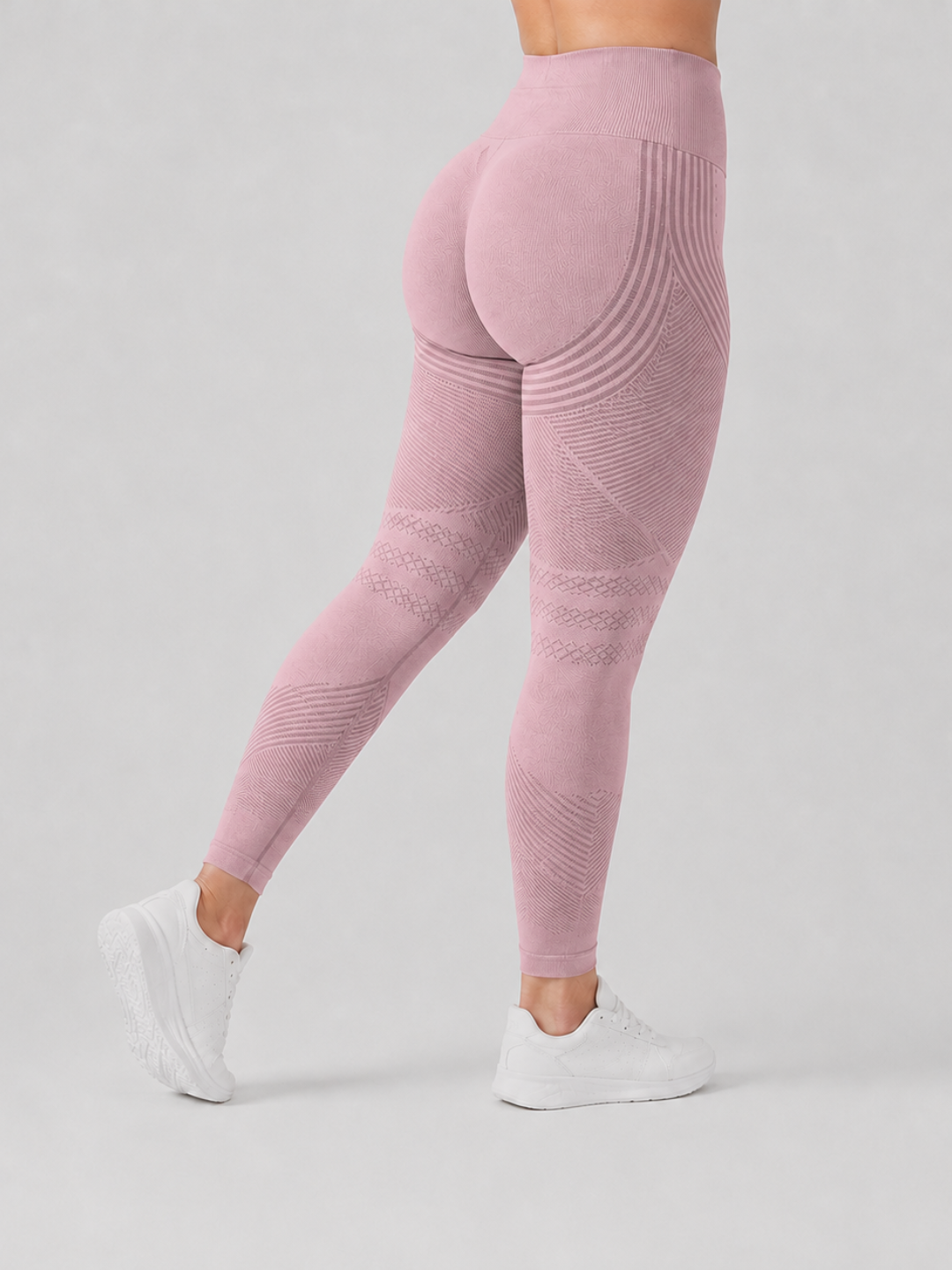 Sleek Line Anti-Cellulite Leggings - Pink #color_pink