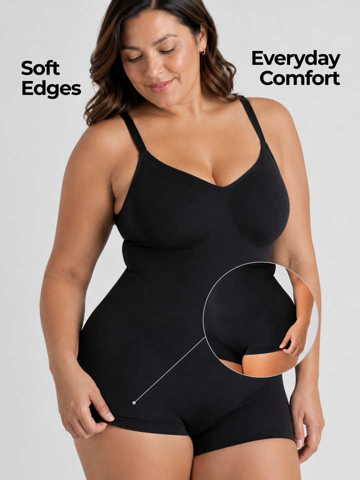 Sleek Line Sculpting Hourglass Bodysuit - soft leg opening detail