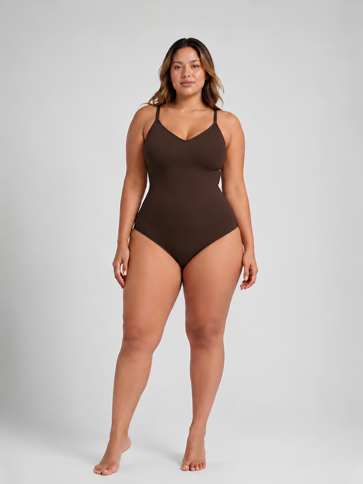 Sleek Line High-Waisted Shaping Panty - brown #color_brown