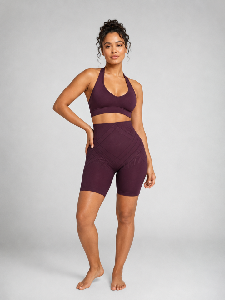 Sleek Line Power Shaping Short - Purple #color_purple