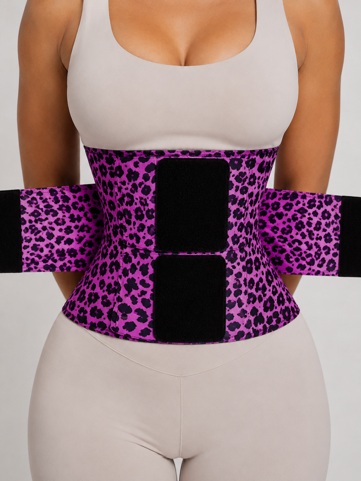 Sleek Line Triple-Wrap Waist Cincher - wrap detail #color_black