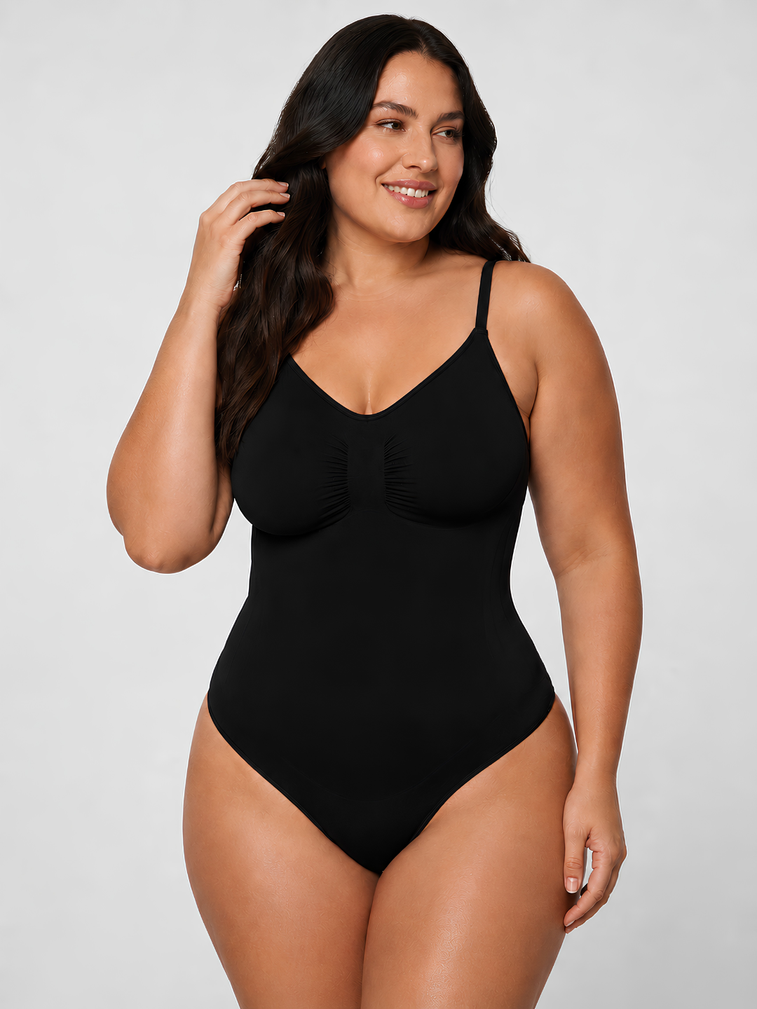 Sleek Line Creamy Sculpting Bodysuit - Black #color_black