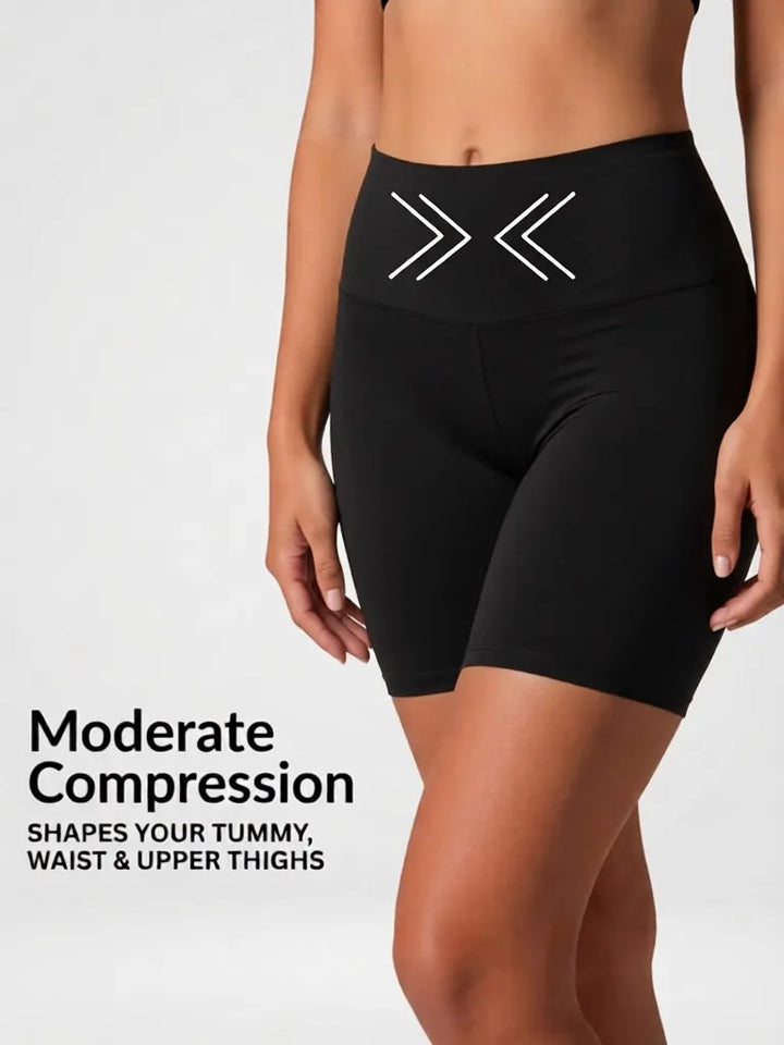 Sleek Line Sculpting Slip Short - moderate compression waistband #color_black